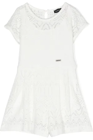 MONNALISA Kurzärmeliger Jumpsuit aus Spitze