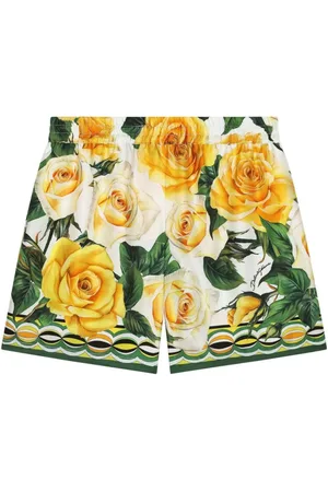 Dolce & Gabbana Kurzer Strampler mit Rosen-Print