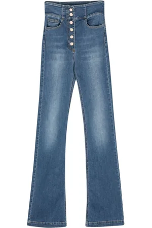 Elisabetta Franchi Bootcut-Jeans mit hohem Bund
