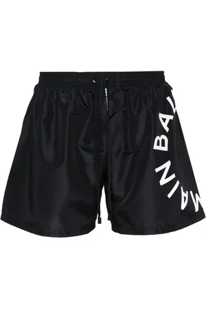 Balmain Badeshorts mit Logo-Jacquardmuster