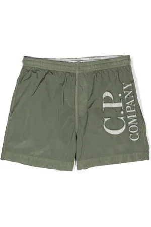 C.P. Company Badeshorts mit Logo-Stickerei
