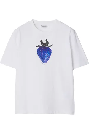Burberry T-Shirt mit Erdbeer-Print