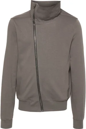 Rick Owens Bauhaus Sweatshirt mit versetztem Verschluss