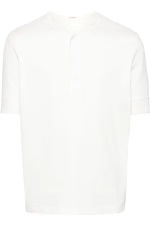 Fursac T-Shirt mit kurzer Knopfleiste