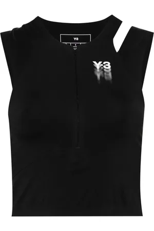 Y-3 Cropped-Sportoberteil mit Logo