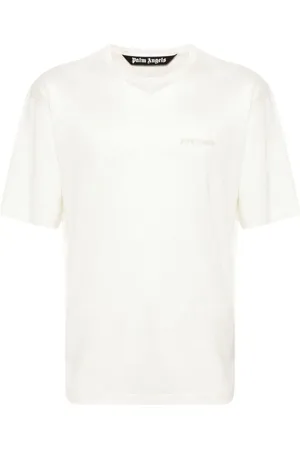Palm Angels Halb transparentes Leinen-T-Shirt