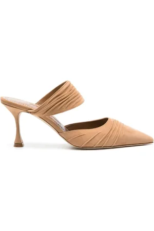 Manolo Blahnik Circeamu Mules 70mm