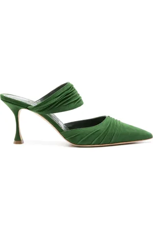 Manolo Blahnik Circeamu Mules 70mm