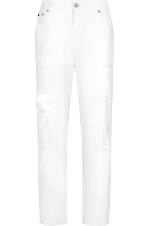 Dolce & Gabbana Gerade Jeans im Distressed-Look