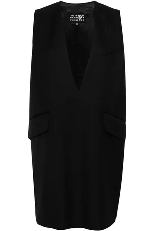Maison Margiela Twill-Minikleid mit Logo