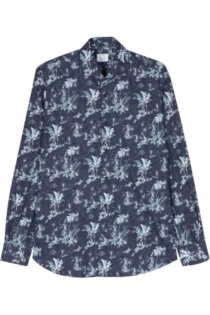 MAZZARELLI Hemd mit botanischem Print