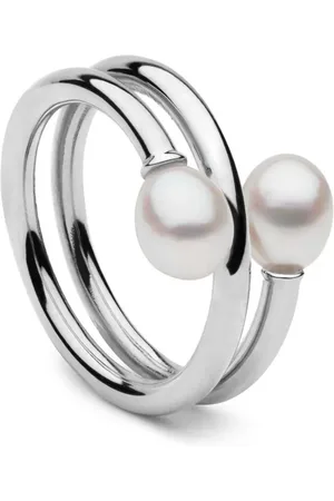 Autore 9kt Camille Weißgoldring mit Perle