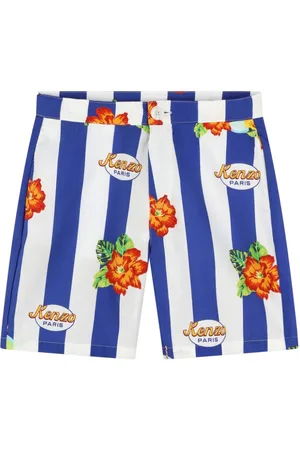 Kenzo Gestreifte Shorts mit Logo-Print