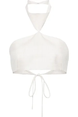 Serafini Blub Cropped-Top mit Neckholder