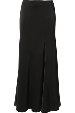 Serafini Ausgestellter Satin-Midirock
