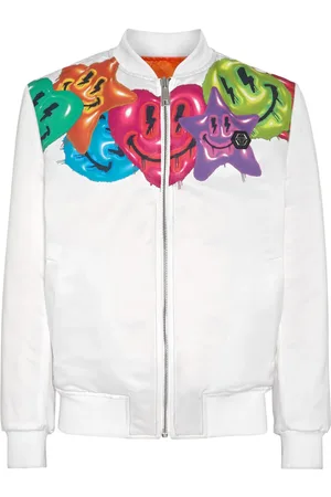 Philipp Plein Smile Bomberjacke aus Satin