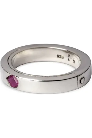 PARTS OF FOUR Sistema Ring aus Sterlingsilber mit Rubin