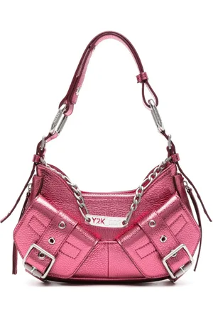 BIASIA Schultertasche in Metallic-Optik