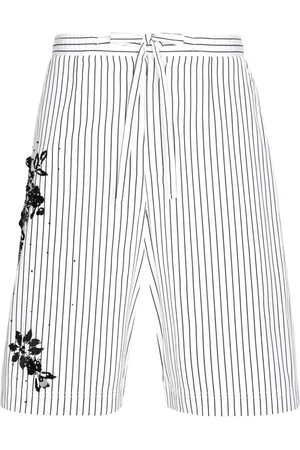Dolce & Gabbana Gestreifte Bermudas mit Blumendetail