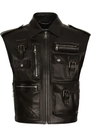 Dolce & Gabbana Bikerweste aus Leder