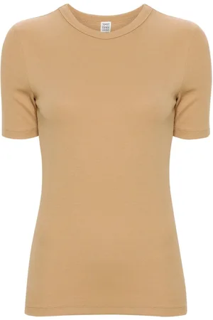 Totême Fein geripptes T-Shirt
