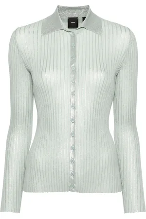 Pinko Gerippter Lurex-Cardigan