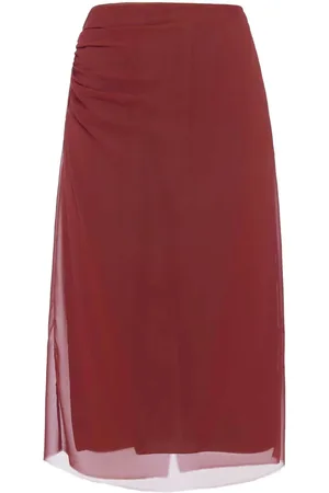 Prada Semi-transparenter Midirock