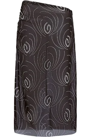 Prada Bleistiftrock mit abstraktem Print