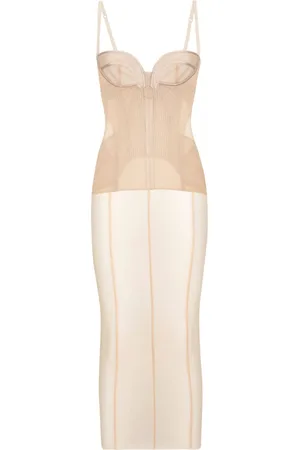 Dolce & Gabbana Semi-transparentes Tüll-Bustierkleid