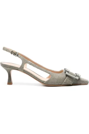 ROBERTO FESTA Atena Slingback-Pumps mit Kristallschnalle