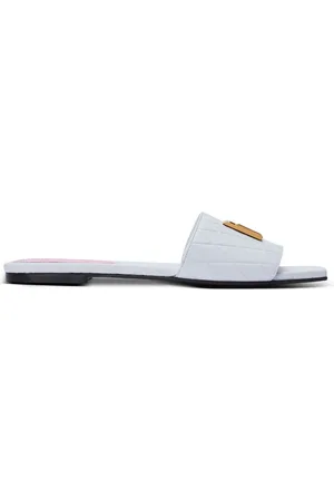 Balmain Sandalen mit Logo-Schild