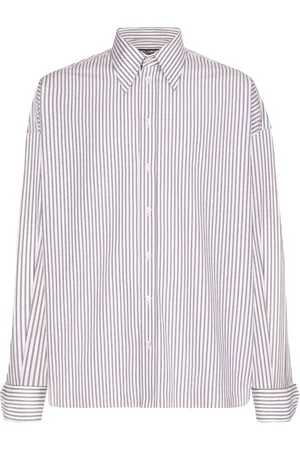 Dolce & Gabbana Gestreiftes Oversized-Hemd aus Popeline