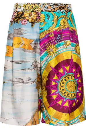 Moschino Shorts aus Seide mit Print