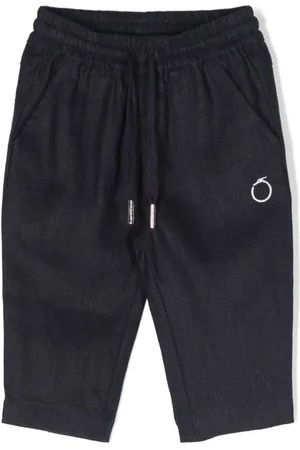 Trussardi Hose aus Leinen mit Logo-Stickerei