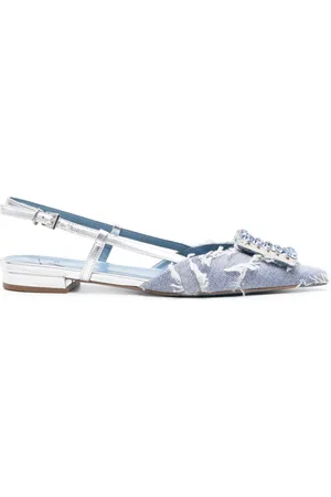 ROBERTO FESTA Stefi Slingback-Sandalen mit Kristallschnalle