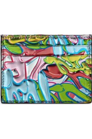 Philipp Plein Kartenetui mit Graffiti-Print