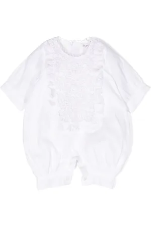 JESURUM BABY Strampler mit Lochstickerei