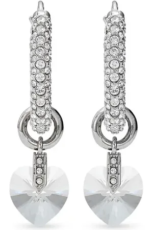 Jimmy Choo Herz-Ohrringe mit Kristallen