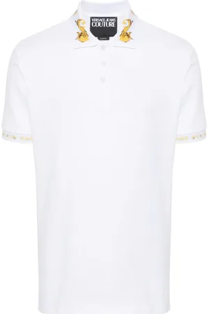 VERSACE T-Shirt mit Watercolour Couture-Print
