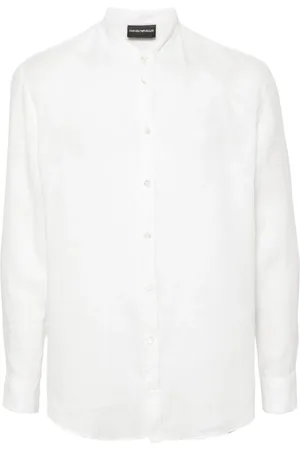 Emporio Armani Langärmeliges Leinenhemd