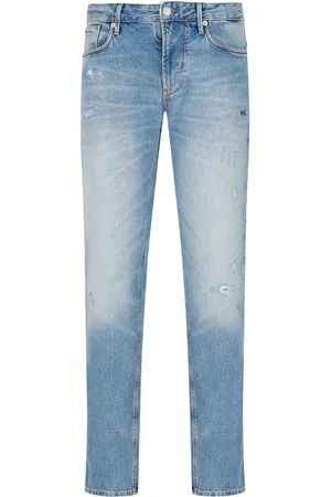 Emporio Armani Schmale J06 Jeans im Distressed-Look