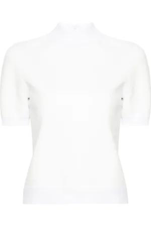 Tory Burch T-Shirt mit Logo-Prägung