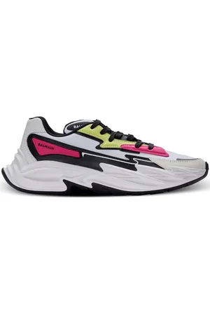 Balmain Run-Row Sneakers mit Kontrasteinsätzen
