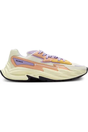 Balmain Run-Row Sneakers mit Kontrasteinsätzen