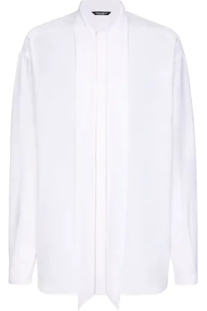 Dolce & Gabbana Seidenkrepp-Hemd mit Schalkragen