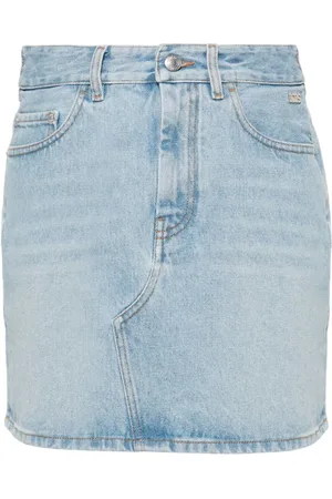 GCDS Jeansrock mit Logo-Applikation