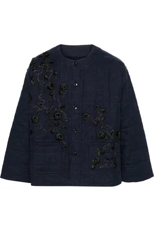Baziszt Swan Hemdjacke mit tiefen Schultern