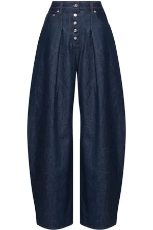 Jacquemus Le De-Nimes Ovalo Wide-Leg-Jeans