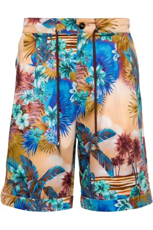 Roberto Cavalli Badeshorts mit Hawaii-Print