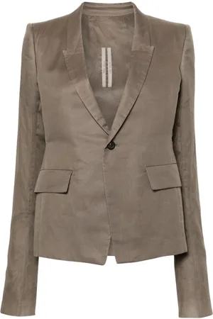 Rick Owens 60CM Blazer aus weicher Baumwolle